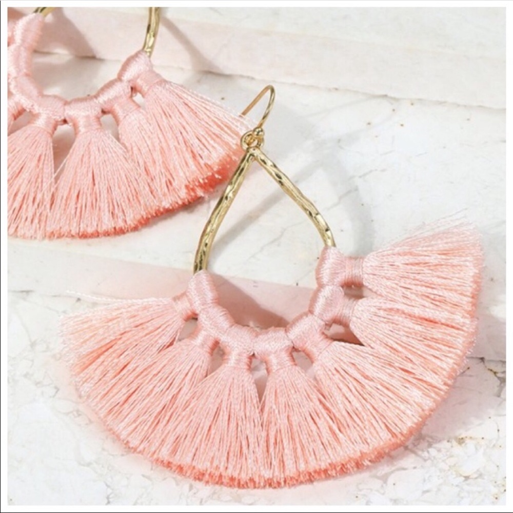 🔥🔥Host Hot Pick🔥🔥  Dusty Pink Tassel Earrings